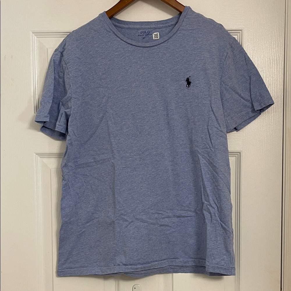 Polo by Ralph Lauren Men's Heather Blue T-shirt Medium